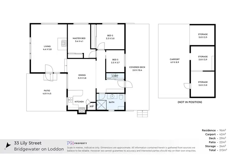 Floorplan of Homely house listing, 33 Lily Street, Bridgewater on Loddon VIC 3516