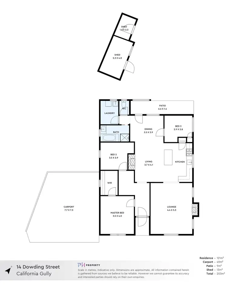 Floorplan of Homely house listing, 14 Dowding Street, California Gully VIC 3556