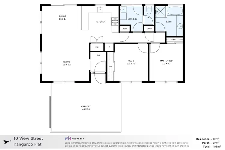 Floorplan of Homely unit listing, 10 View Street, Kangaroo Flat VIC 3555