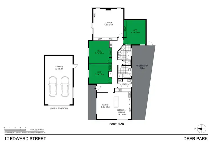 Floorplan of Homely house listing, 12 Edward Street, Deer Park VIC 3023