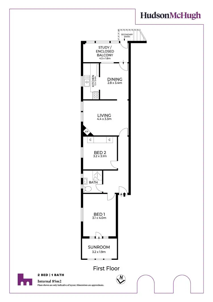 Floorplan of Homely apartment listing, 4/4 Short Street, Leichhardt NSW 2040