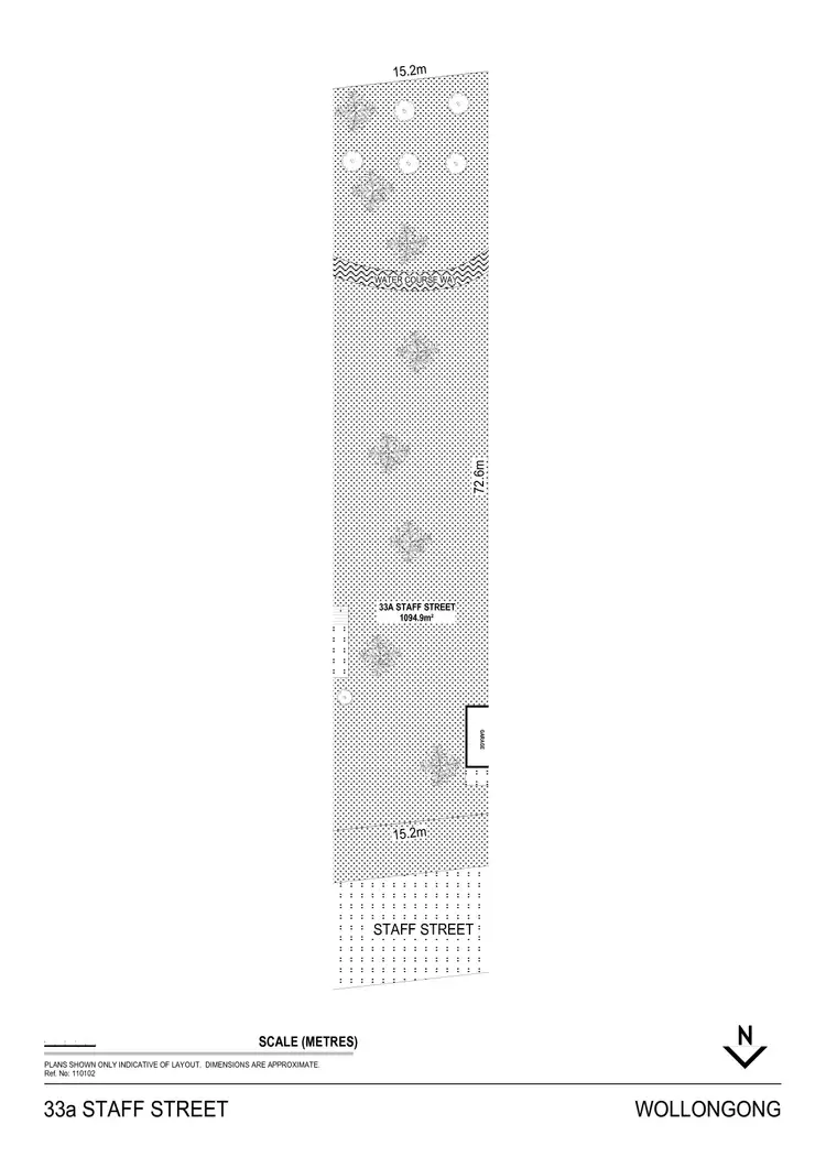 Floorplan of Homely land listing, 33a Staff Street, Wollongong NSW 2500