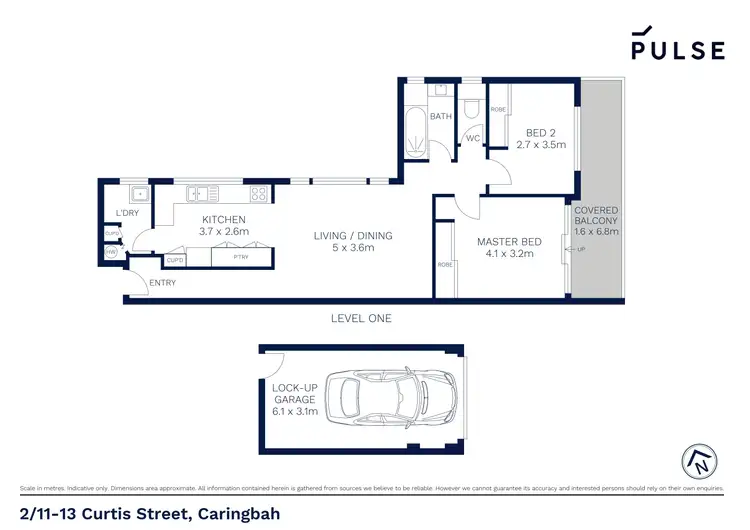 Floorplan of Homely unit listing, 2/11-13 Curtis Street, Caringbah NSW 2229
