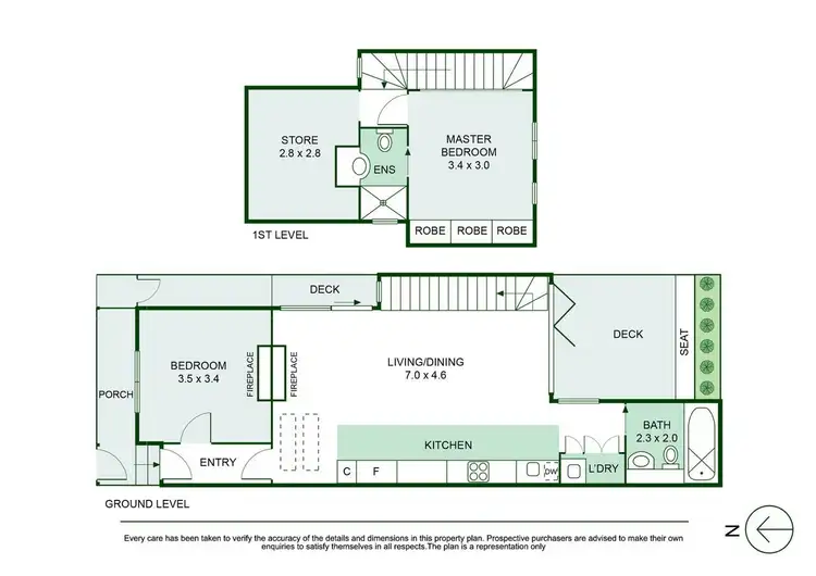 Floorplan of Homely house listing, 74 Aberdeen Road, Prahran VIC 3181