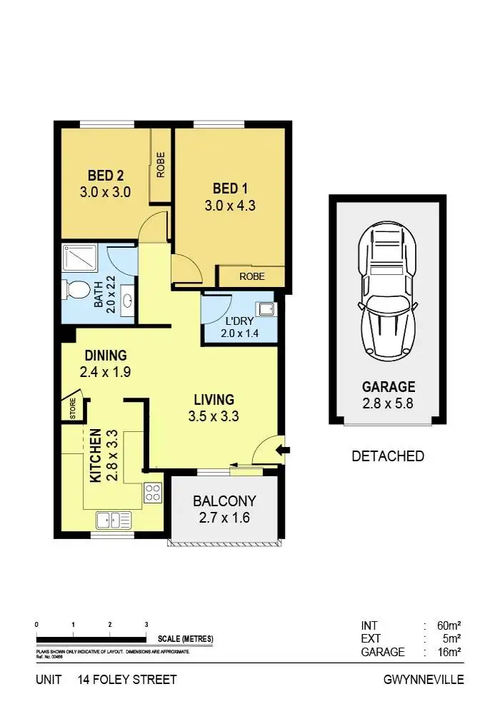Floorplan of Homely apartment listing, 11/14 Foley Street, Gwynneville NSW 2500