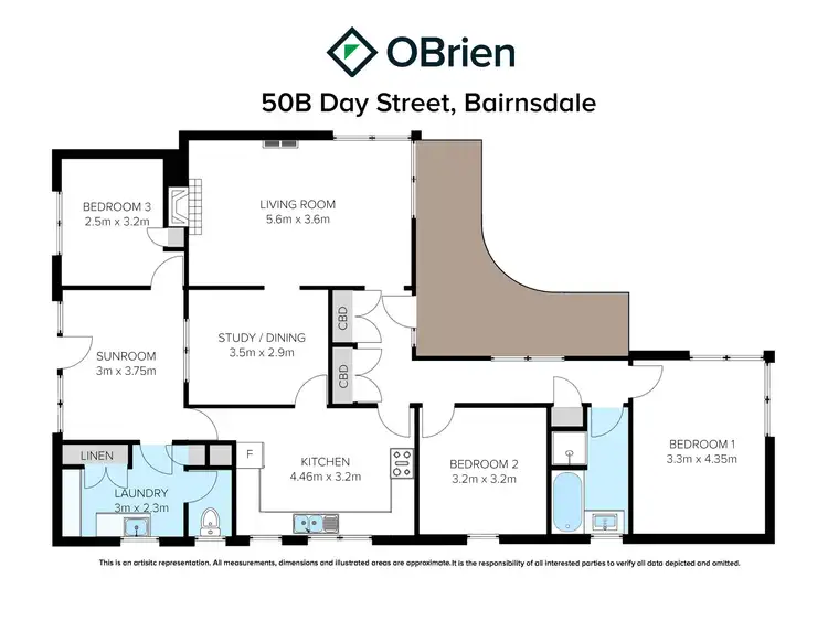 Floorplan of Homely house listing, 50B Day Street, Bairnsdale VIC 3875