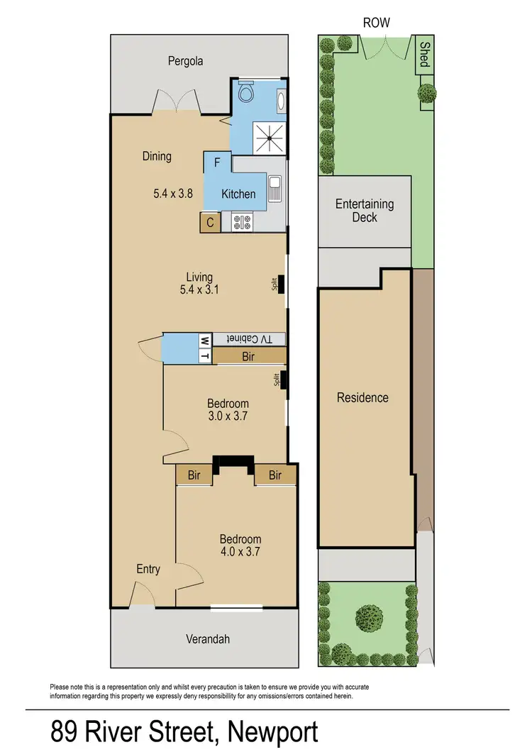 Floorplan of Homely house listing, 89 River Street, Newport VIC 3015