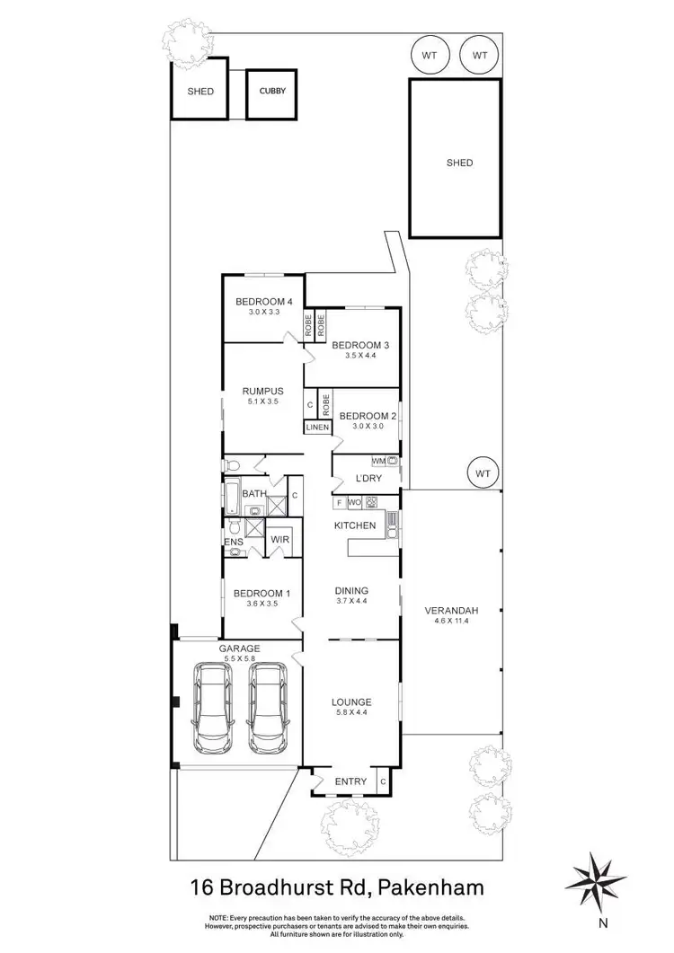 Floorplan of Homely house listing, 16 Broadhurst Road, Pakenham VIC 3810