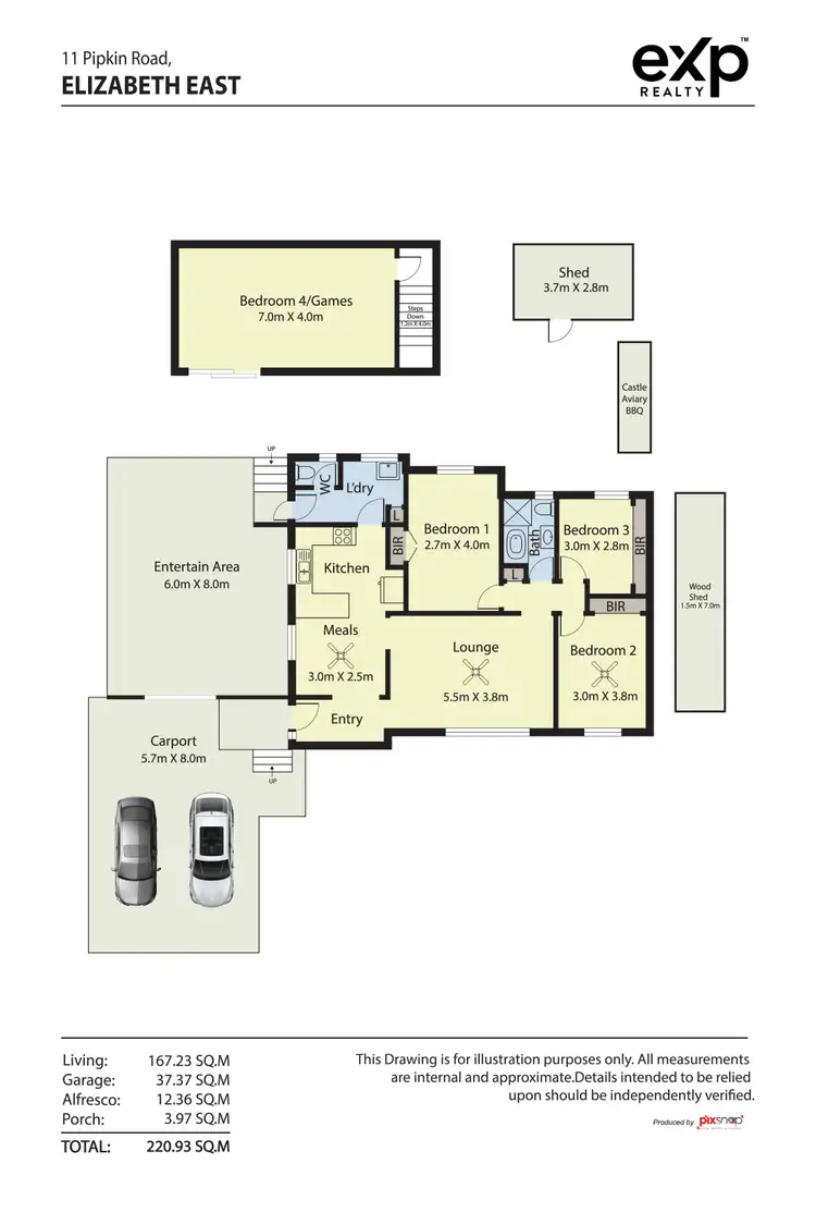 Floorplan of Homely house listing, 11 Pipkin Road, Elizabeth East SA 5112