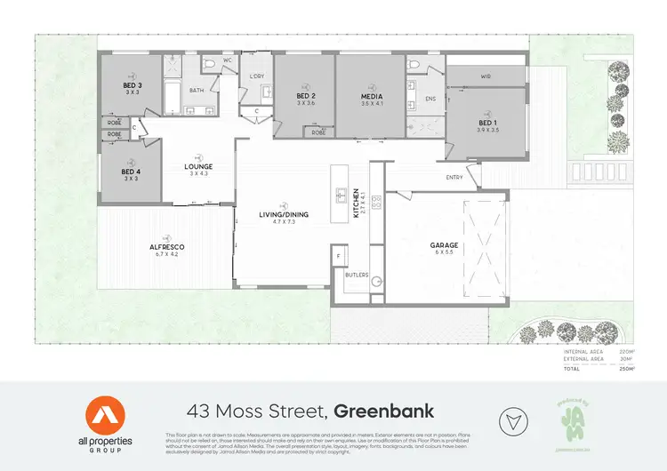 Floorplan of Homely house listing, 43 Moss Street, Greenbank QLD 4124