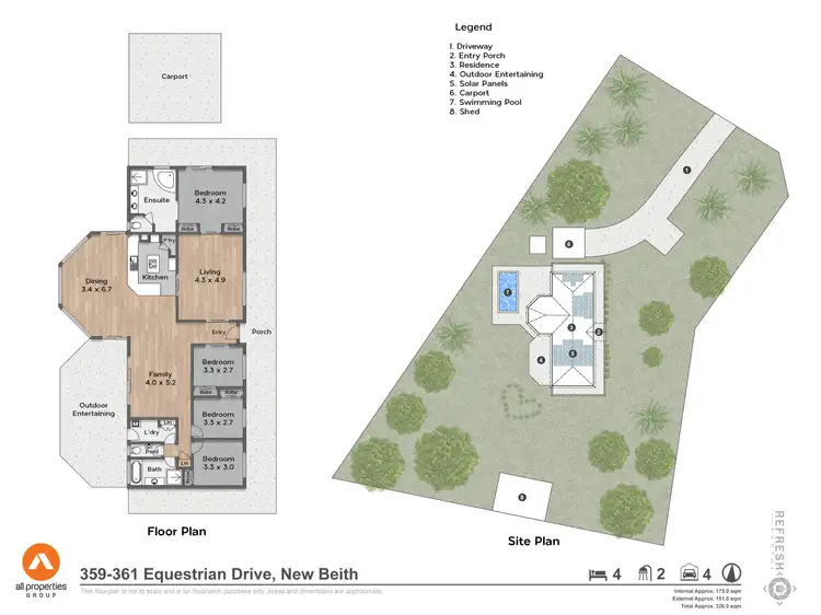 Floorplan of Homely house listing, 359-361 Equestrian Drive, New Beith QLD 4124