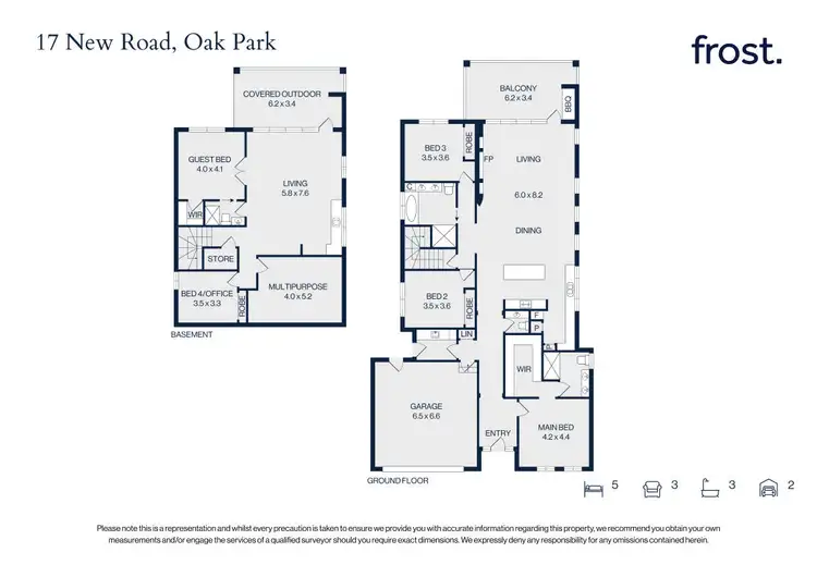 Floorplan of Homely house listing, 17 New Road, Oak Park VIC 3046