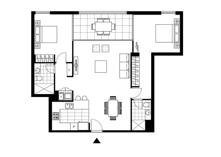 Floorplan of Homely apartment listing, 805/17 Grattan Close, Glebe NSW 2037