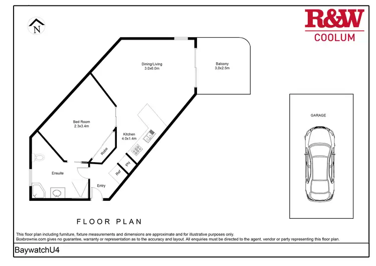 Floorplan of Homely unit listing, 4/1768 David Low Way, Coolum Beach QLD 4573