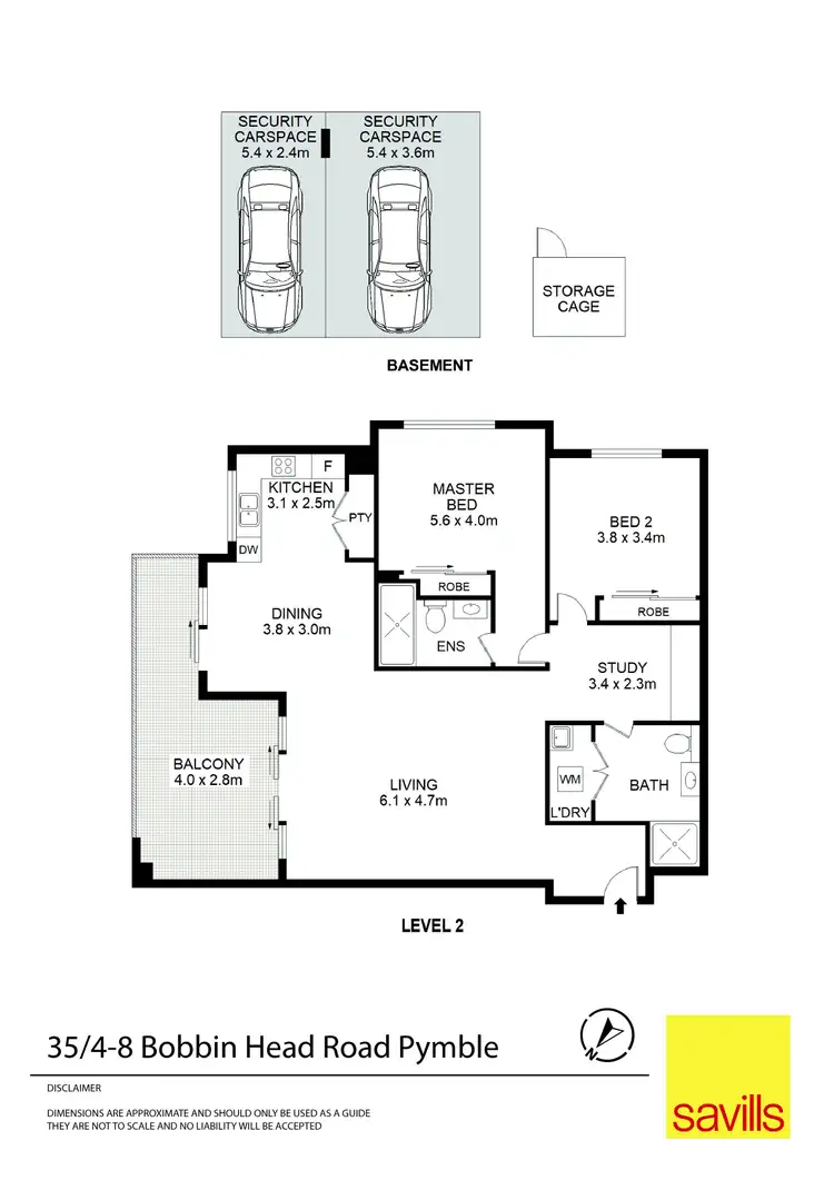 Floorplan of Homely apartment listing, 35/4-8 Bobbin Head Road, Pymble NSW 2073