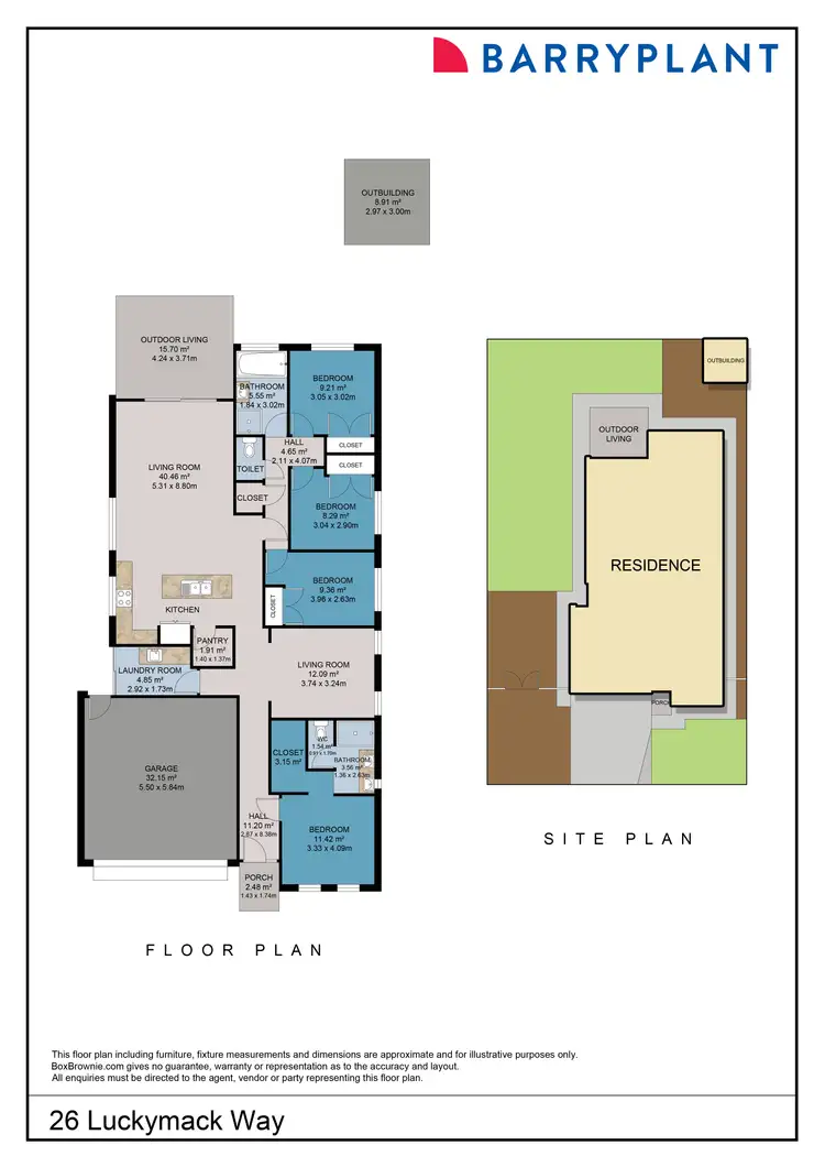 Floorplan of Homely house listing, 26 Luckymack Way, Mildura VIC 3500