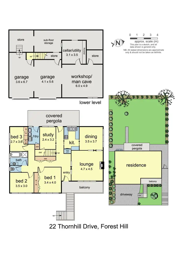 Floorplan of Homely house listing, 22 Thornhill Drive, Forest Hill VIC 3131