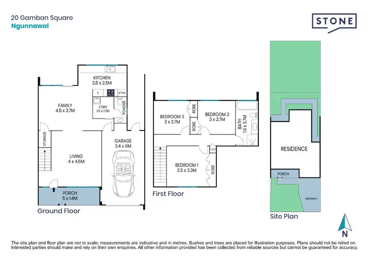 Floorplan of Homely house listing, 20 Gamban Square, Ngunnawal ACT 2913
