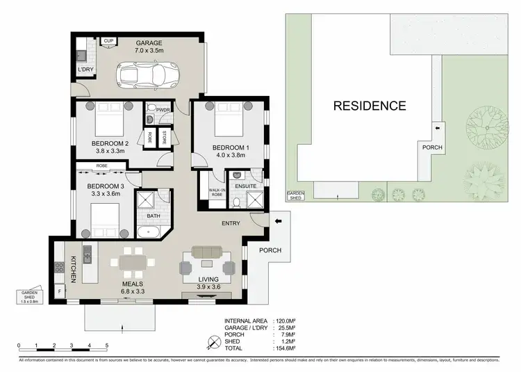 Floorplan of Homely townhouse listing, 1/27 MacDougall Road, Golden Square VIC 3555