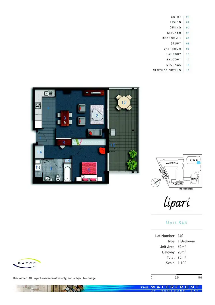 Floorplan of Homely apartment listing, 845/2 The Crescent, Wentworth Point NSW 2127