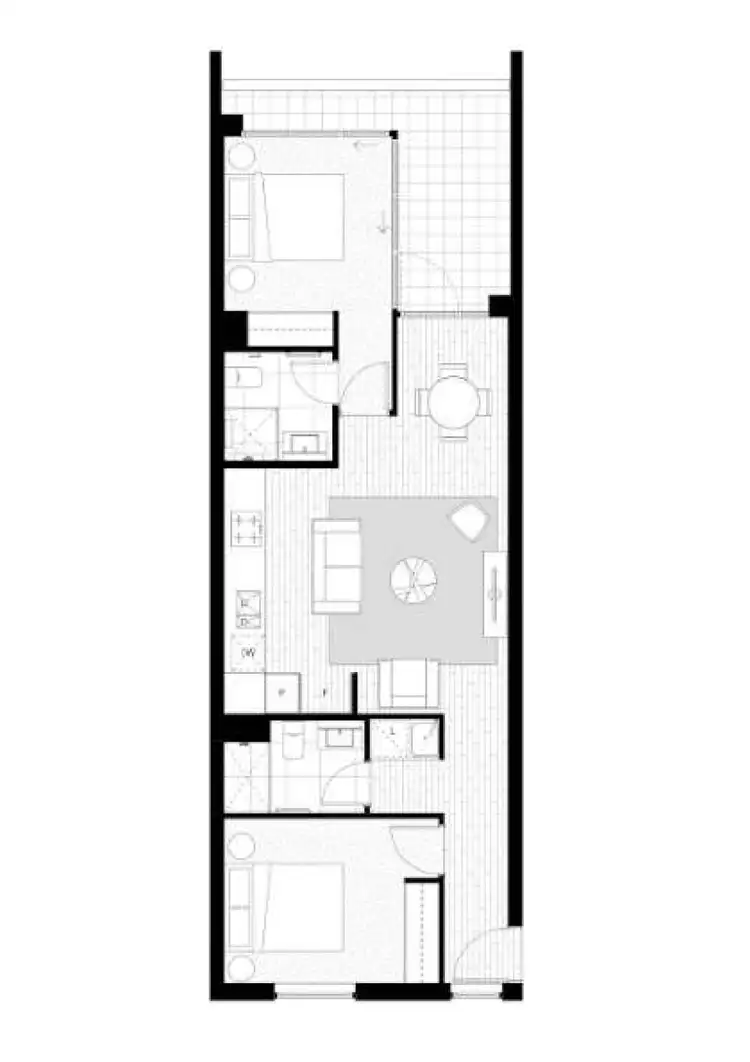 Floorplan of Homely apartment listing, 201/55 Currong Street North, Braddon ACT 2612