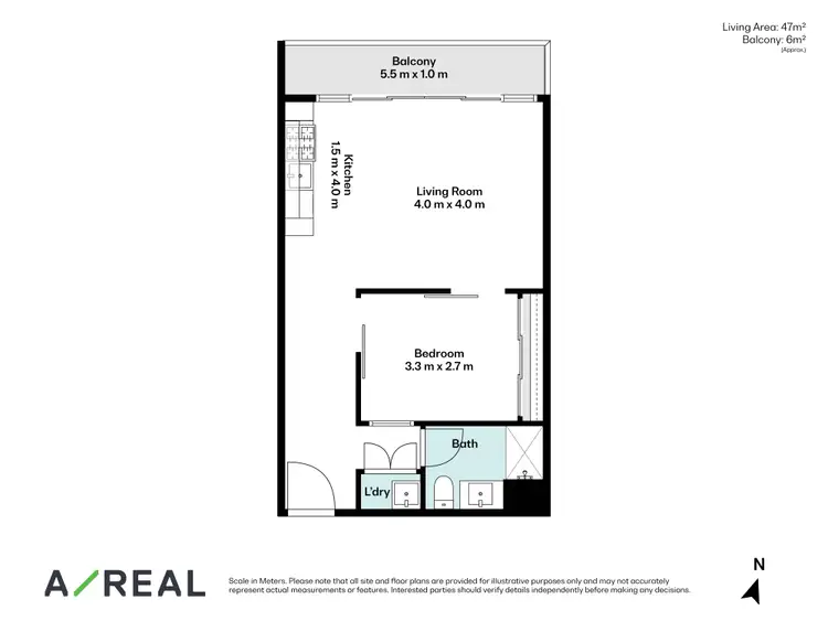 Floorplan of Homely apartment listing, 2403/8 Downie Street, Melbourne VIC 3000