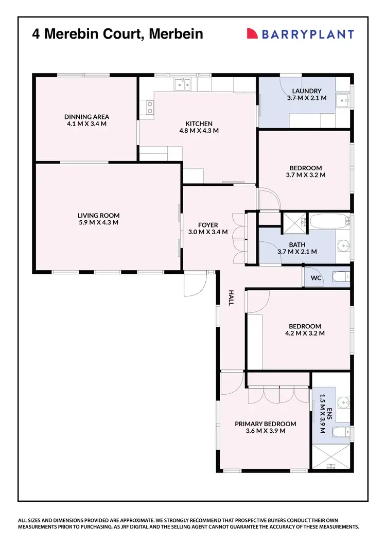 Floorplan of Homely house listing, 4 Merebin Court, Merbein VIC 3505