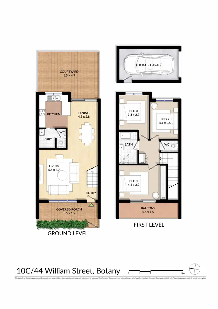Floorplan of Homely townhouse listing, 10c/44 William Street, Botany NSW 2019