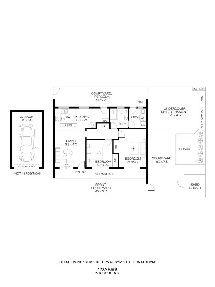 Floorplan of Homely unit listing, 4/1A Huntington Avenue, Fulham SA 5024