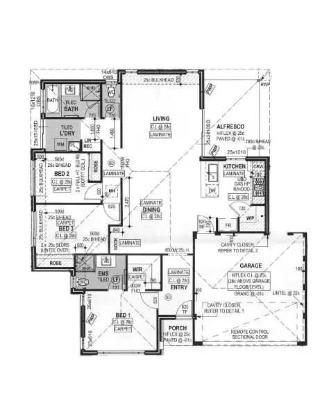 Floorplan of Homely house listing, 34 Avalanche Loop, Haynes WA 6112