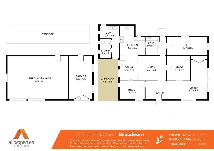 Floorplan of Homely house listing, 47 Eaglesfield Street, Beaudesert QLD 4285