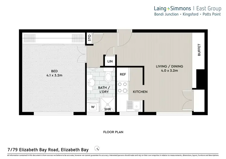Floorplan of Homely apartment listing, 7/94 Elizabeth Bay Road, Elizabeth Bay NSW 2011