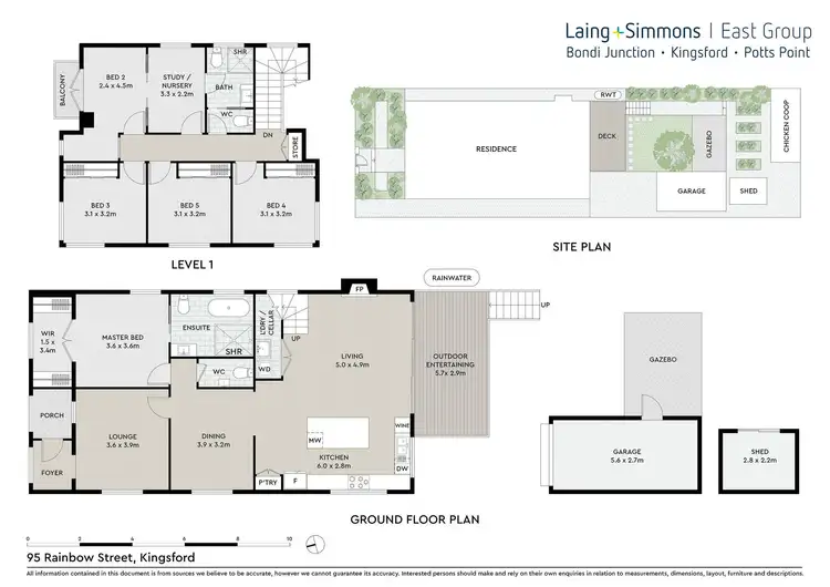 Floorplan of Homely house listing, 95 Rainbow Street, Kingsford NSW 2032