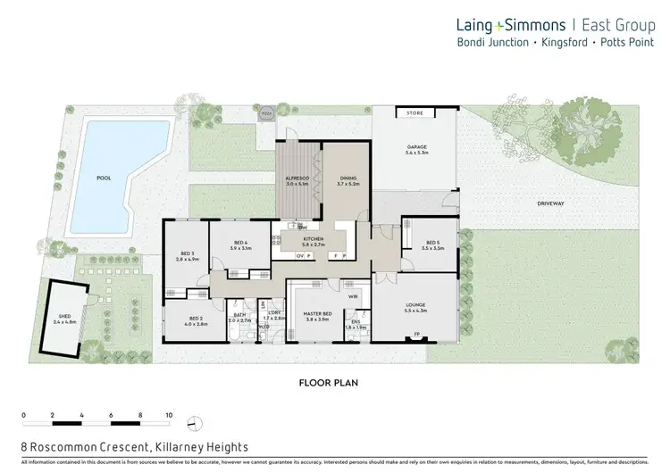 Floorplan of Homely house listing, 8 Roscommon Crescent, Killarney Heights NSW 2087