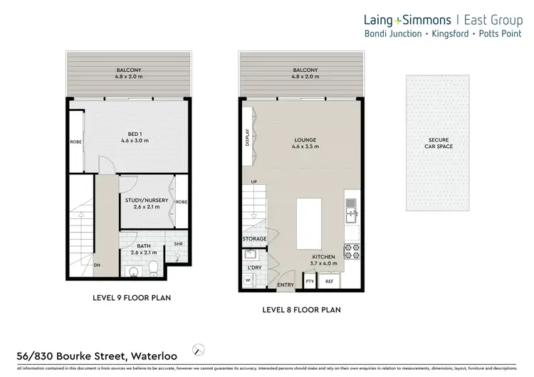 Floorplan of Homely unit listing, 56/830 Bourke Street, Waterloo NSW 2017