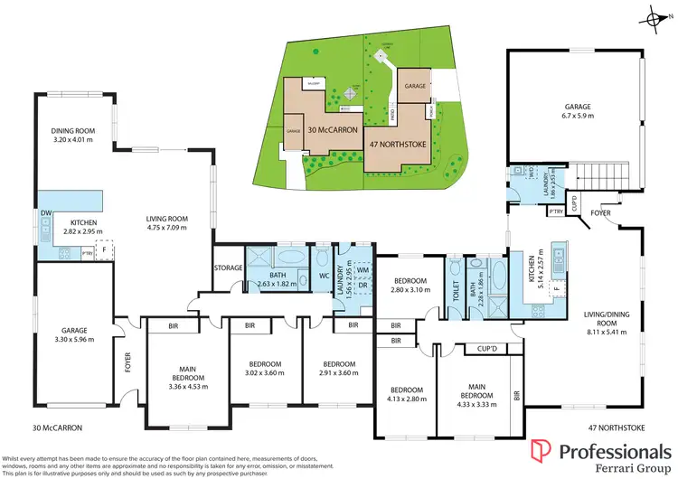 Floorplan of Homely semi-detached listing, 47 Northstoke Way, Orange NSW 2800