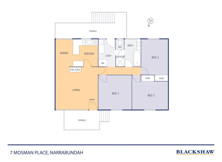 Floorplan of Homely house listing, 7 Mosman Place, Narrabundah ACT 2604