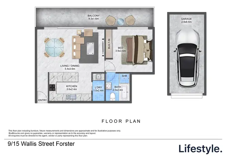 Floorplan of Homely unit listing, 9/15 Wallis Street, Forster NSW 2428