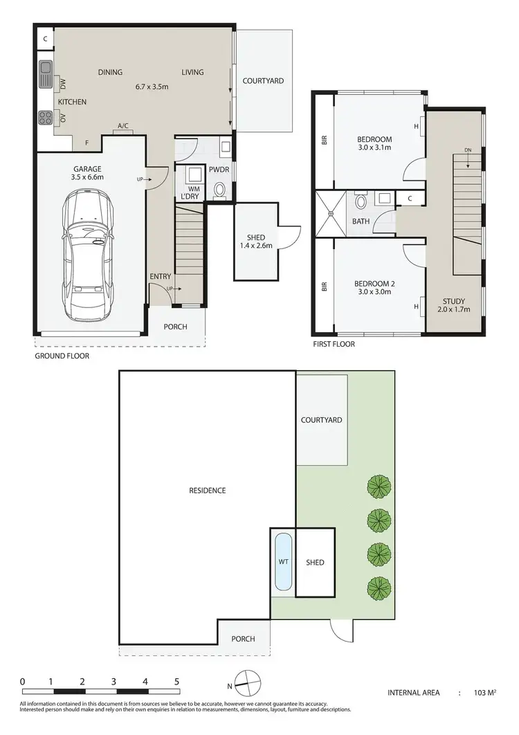 Floorplan of Homely townhouse listing, 6/1 Main Road, Clayton South VIC 3169