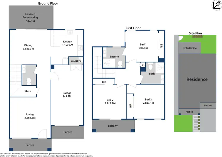Floorplan of Homely townhouse listing, 32 Dowse Avenue, Marsden Park NSW 2765