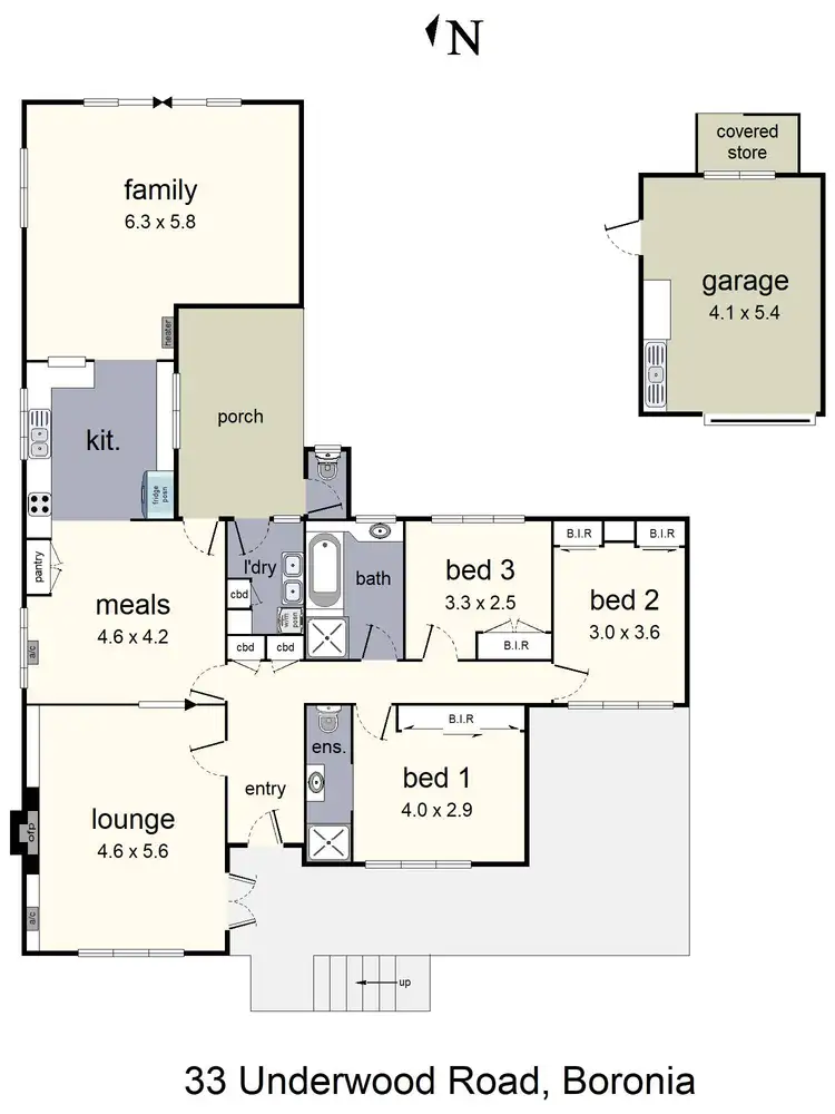 Floorplan of Homely house listing, 33 Underwood Road, Boronia VIC 3155