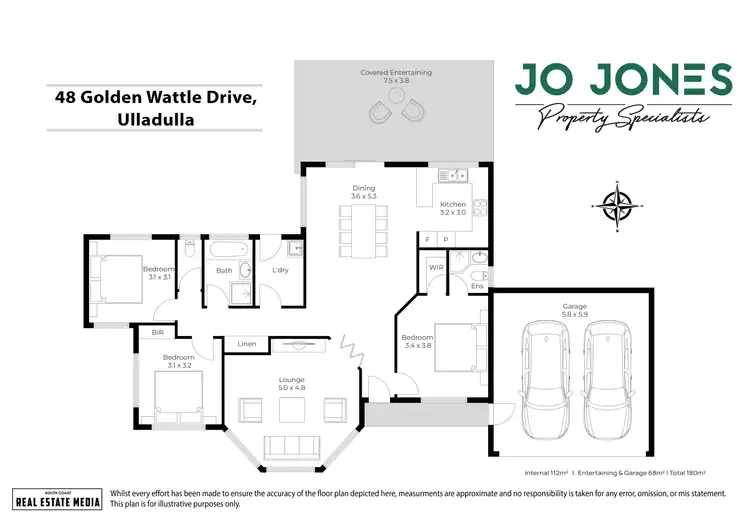 Floorplan of Homely house listing, 48 Golden Wattle Drive, Ulladulla NSW 2539