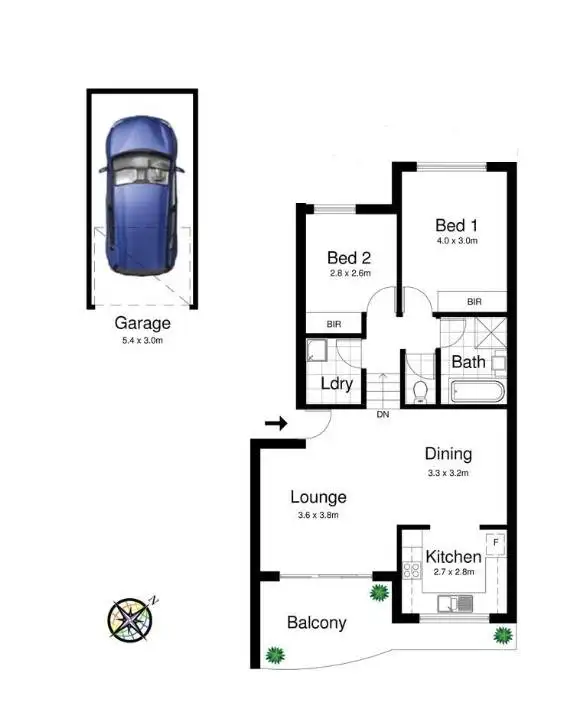 Floorplan of Homely apartment listing, 24/43 Railway Parade, Engadine NSW 2233