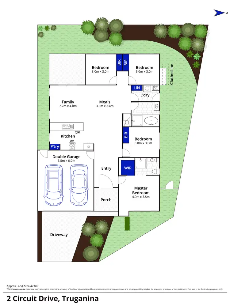 Floorplan of Homely house listing, 2 Circuit Drive, Truganina VIC 3029