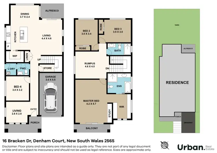 Floorplan of Homely house listing, 16 Bracken Drive, Denham Court NSW 2565