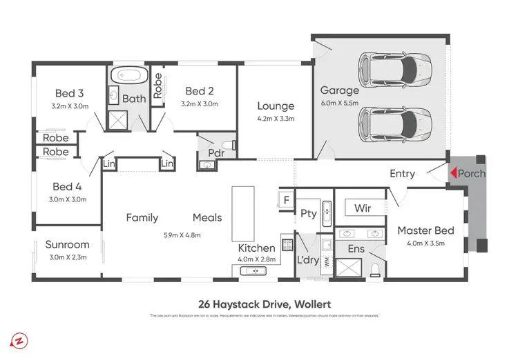 Floorplan of Homely house listing, 26 Haystack Drive, Wollert VIC 3750