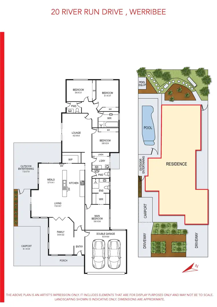 Floorplan of Homely house listing, 20 River Run Drive, Werribee VIC 3030