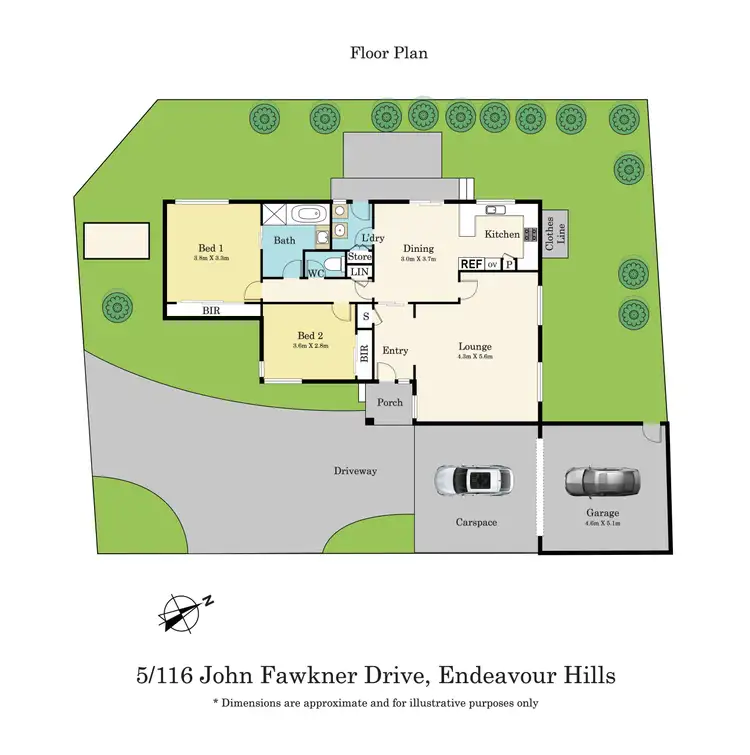 Floorplan of Homely unit listing, 5/116 John Fawkner Drive, Endeavour Hills VIC 3802