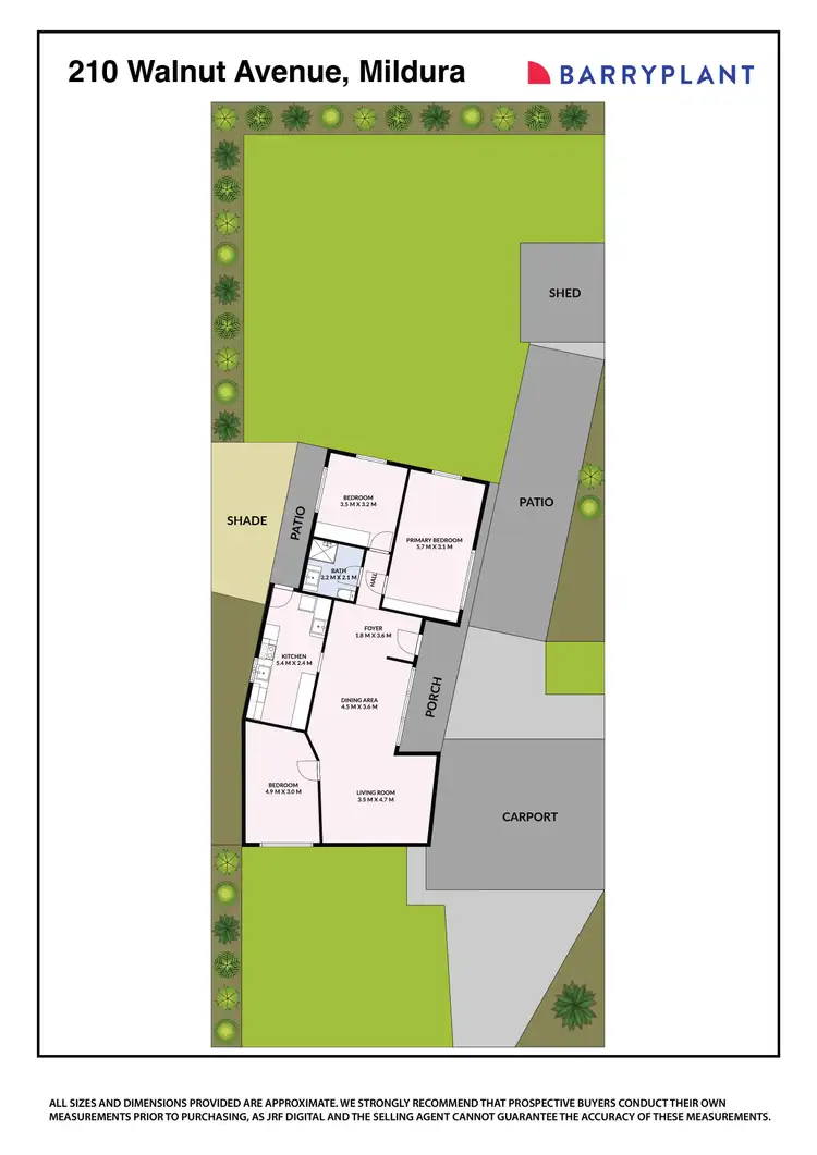 Floorplan of Homely house listing, 210 Walnut Avenue, Mildura VIC 3500