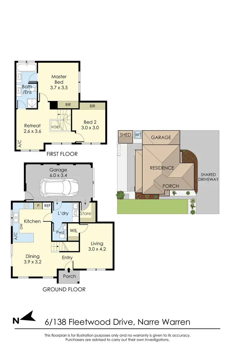 Floorplan of Homely house listing, 6/138 Fleetwood Drive, Narre Warren VIC 3805